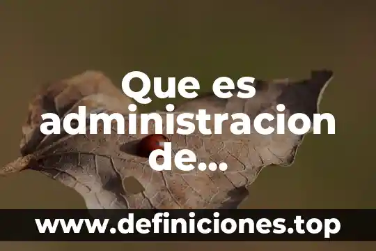 Método sustitución que es 3 Que es administracion de organizaciones