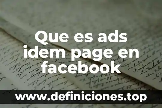 Que es el page rank 8 Que es ads idem page en facebook
