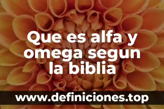 Que es efecto omega 3 Que es alfa y omega segun la biblia