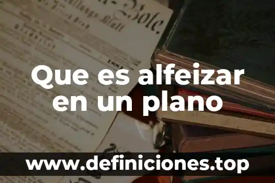 Que es alfeizar en un plano