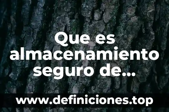 Nombre completo de autor sabino que es la entrevista 4 Que es almacenamiento seguro de informacion