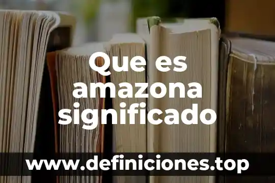 Pulcritud significado 6 Que es amazona significado