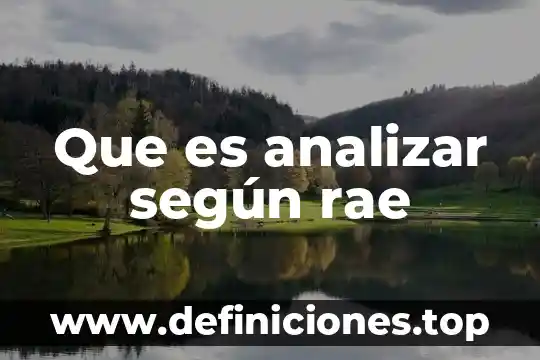 Que es mejor para analizar los gurus de calidad 6 Que es analizar según rae