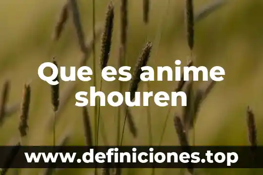 Que es jojo anime 7 Que es anime shouren