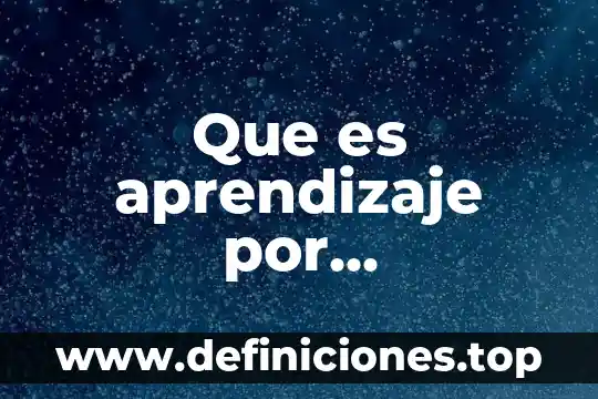 Que es aprendizaje por condicionamiento