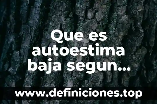 Premio baja california a la calidad y competitividad que es 5 Que es autoestima baja segun autores