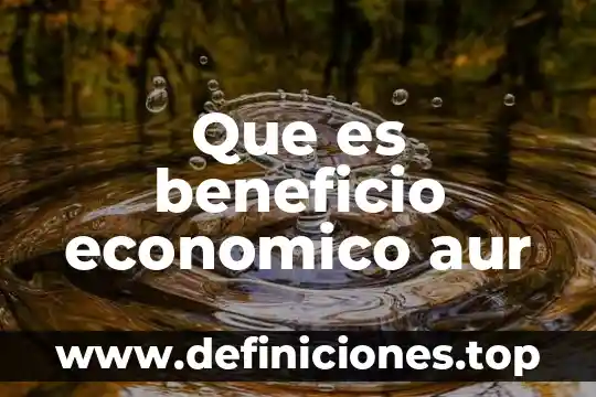 Qué es la evaluación costo beneficio 6 Que es beneficio economico aur