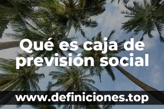 Previsión social múltiple Secretaría de Salud que es 3 Qué es caja de previsión social