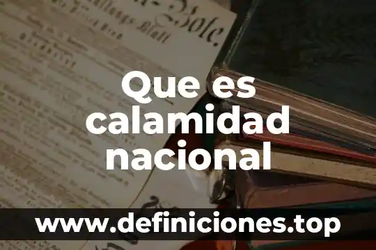 Que es ssn servicio sismológico nacional 3 Que es calamidad nacional