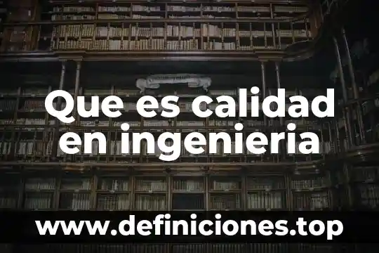 Por que es importante que el administrador investigear correctamenrte 8 Que es calidad en ingenieria