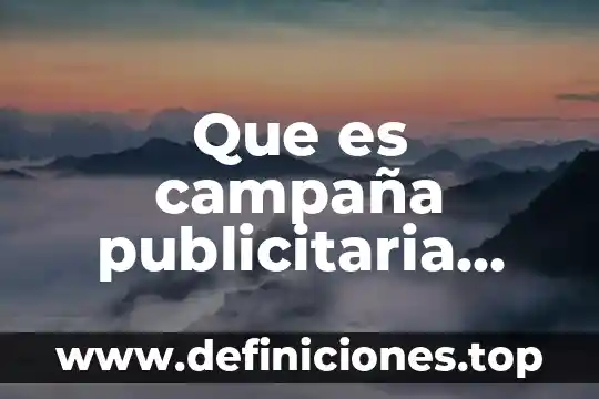 Que es el valor de responsabilidada 7 Que es campaña publicitaria según la rae