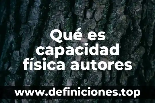 Qué es un compuesto en física 6 Qué es capacidad física autores