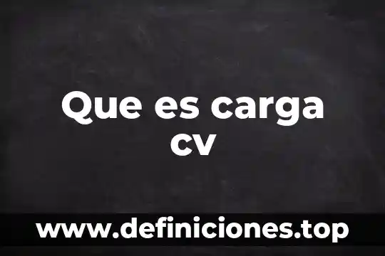 Que es la empresa munhais s.a de c.v 6 Que es carga cv