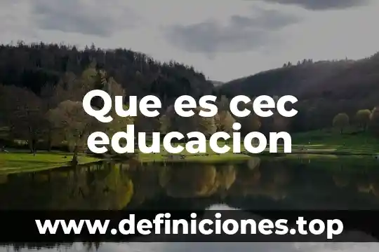 Que es el pmi en educacion 5 Que es cec educacion