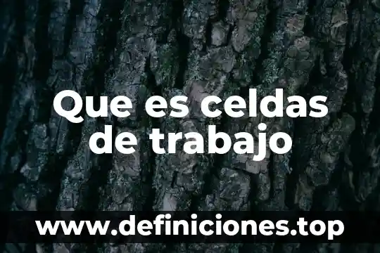 Que es dosificar en el trabajo 3 Que es celdas de trabajo