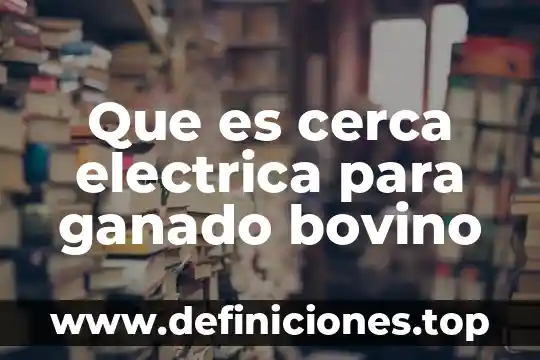 Qué es fuerza eléctrica 6 Que es cerca electrica para ganado bovino
