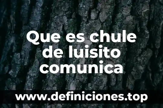 Que es una sistema electrico 4 Que es chule de luisito comunica