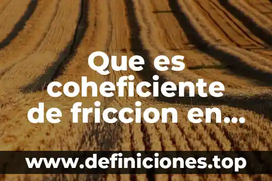 Que es ser un gallego 8 Que es coheficiente de friccion en vehiculos en movimiento