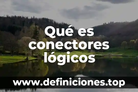 Que es sales ades 8 Qué es conectores lógicos