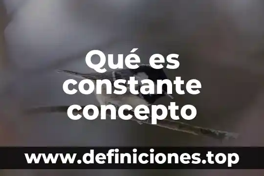 Concepto que es el sol 4 Qué es constante concepto
