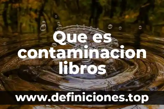 Que es la contaminacion ambiental directa 7 Que es contaminacion libros