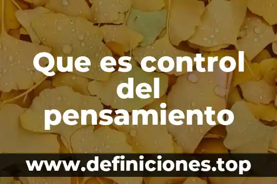 Sensorama aplicaciones que es 4 Que es control del pensamiento