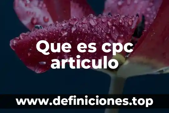 Que es un contribuyente articulo 7 Que es cpc articulo