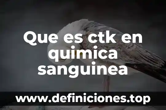 Qué es bueno para controlar la presión sanguínea 4 Que es ctk en quimica sanguinea