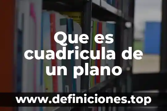 Que es cuadricula de un plano