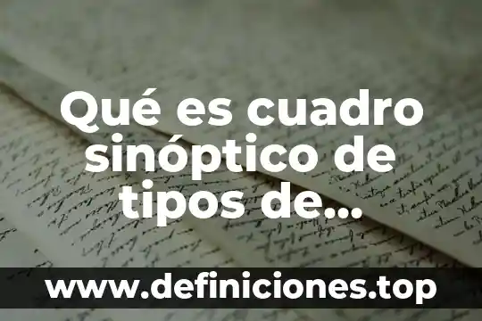 Qué es cuadro sinóptico de tipos de mutaciones genéticas