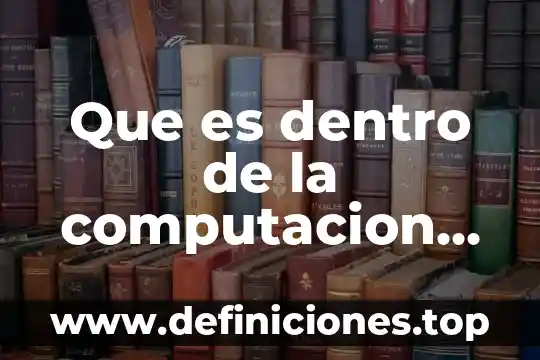 Que es dentro de la computacion el programa msert