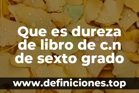 Qué es grado de libertad en estructuras 4 Que es dureza de libro de c.n de sexto grado