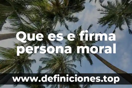 Qué es y qué estudia la moral 5 Que es e firma persona moral