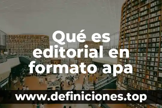 Que es el formato wmv 6 Qué es editorial en formato apa