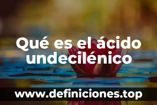 Simicla ácido linoleico de que es 8 Qué es el ácido undecilénico
