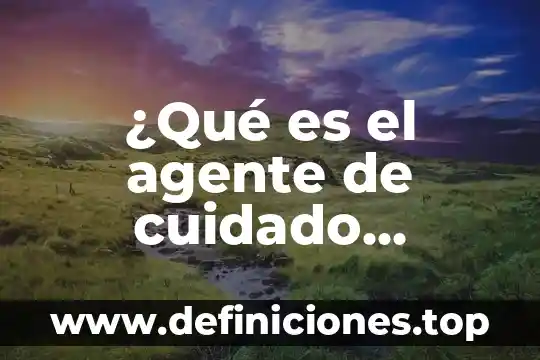 Qué es dependiente familiar familiar 3 ¿Qué es el agente de cuidado dependiente definición?