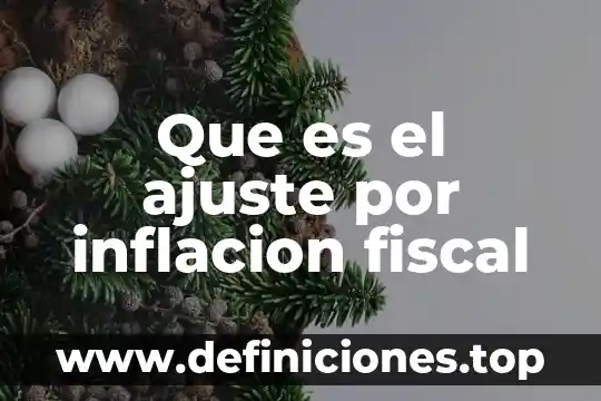 Que es la inflacion moderada en economia 5 Que es el ajuste por inflacion fiscal