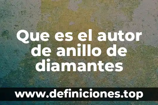 Que es el autor con dominio del hecho 8 Que es el autor de anillo de diamantes