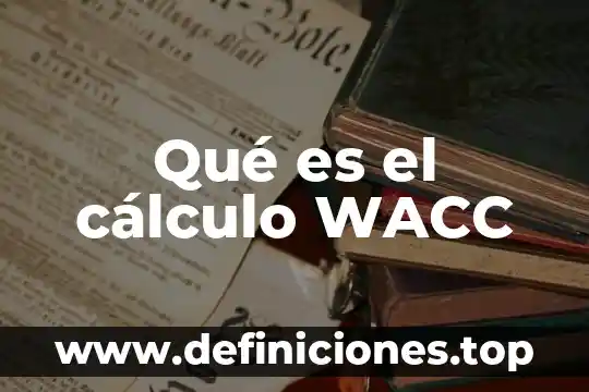 Que es una hoja de calculo de uso comun 8 Qué es el cálculo WACC