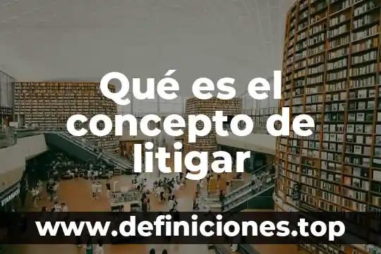 Que es concepto de variable 7 Qué es el concepto de litigar