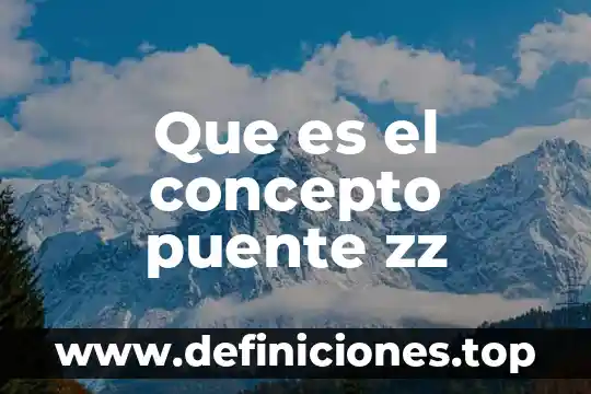 Que es el concepto puente zz