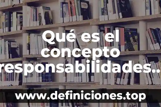 Qué es el concepto responsabilidades fone