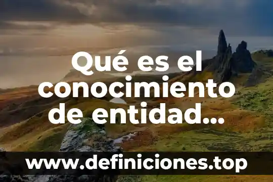 Qué es un atributo en el modelo entidad relación 5 Qué es el conocimiento de entidad empresarial local
