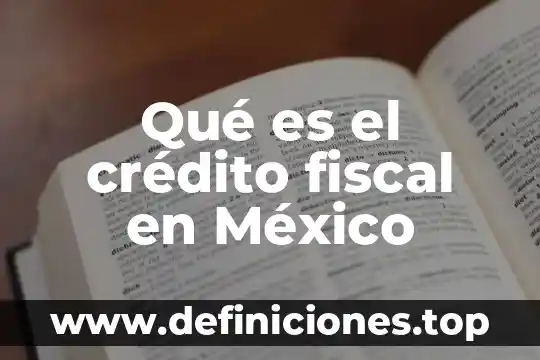 Agente independiente que es en materia fiscal 3 Qué es el crédito fiscal en México