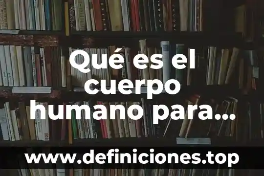Que es el factor humano en una empresa 8 Qué es el cuerpo humano para niños de primaria