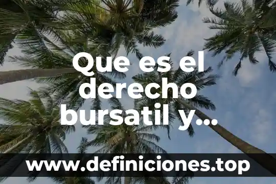 Que es y que hace el fondo monetario internacional 5 Que es el derecho bursatil y monetario