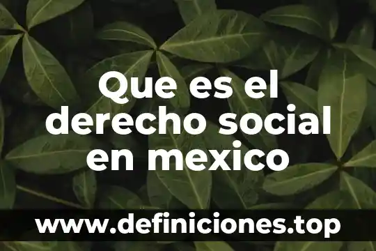Que es derecho en cuestion de logica 6 Que es el derecho social en mexico