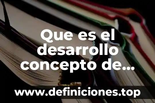 Que es el desarrollo concepto de un texto
