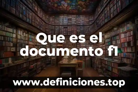 Que es un anuncio documento 7 Que es el documento f1