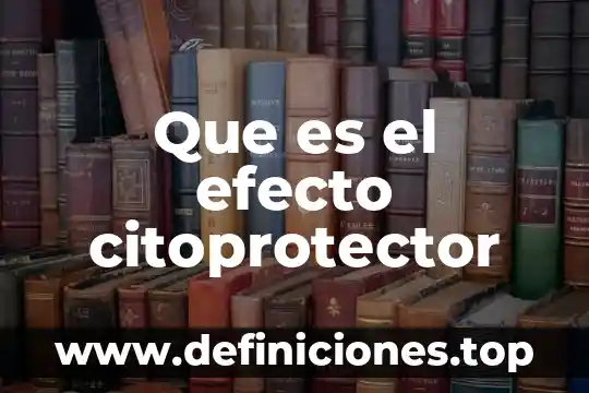 Qué es un efecto de igualación 4 Que es el efecto citoprotector